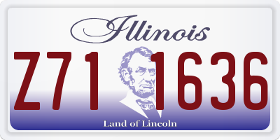 IL license plate Z711636