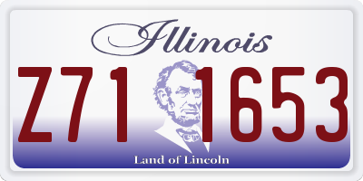 IL license plate Z711653