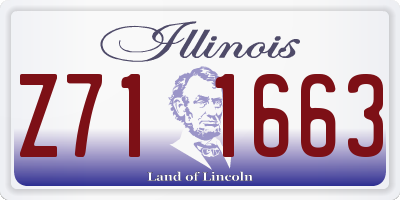 IL license plate Z711663