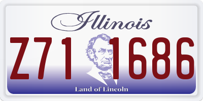 IL license plate Z711686