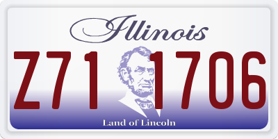 IL license plate Z711706