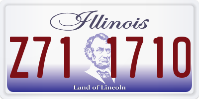 IL license plate Z711710