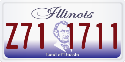 IL license plate Z711711