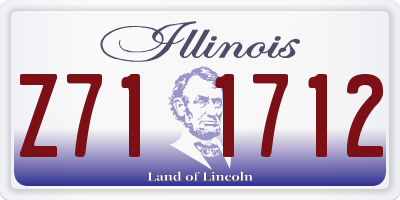 IL license plate Z711712