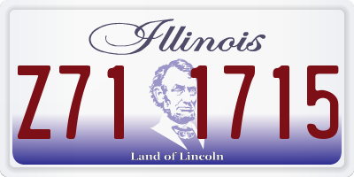 IL license plate Z711715