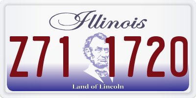 IL license plate Z711720