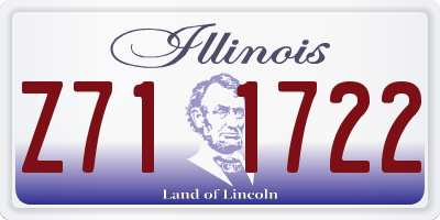 IL license plate Z711722