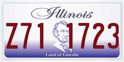 IL license plate Z711723