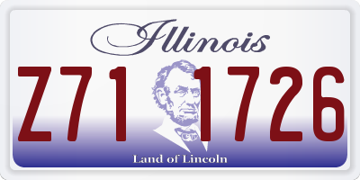 IL license plate Z711726