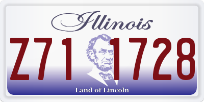 IL license plate Z711728