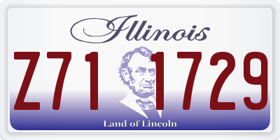 IL license plate Z711729