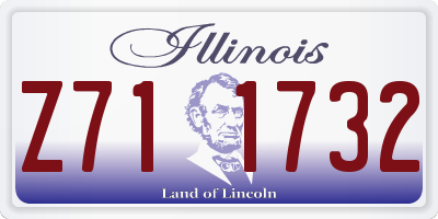 IL license plate Z711732