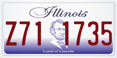 IL license plate Z711735