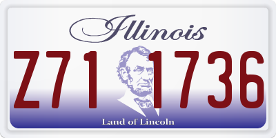 IL license plate Z711736