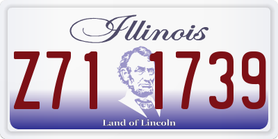 IL license plate Z711739