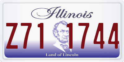 IL license plate Z711744