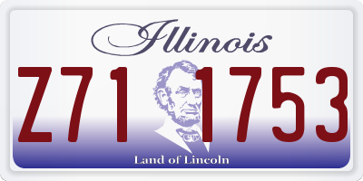 IL license plate Z711753
