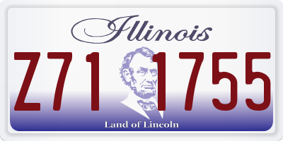 IL license plate Z711755
