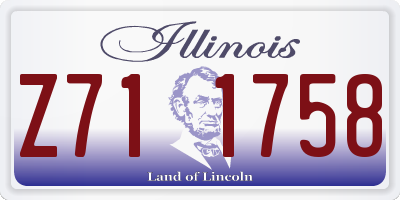 IL license plate Z711758