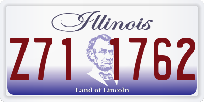 IL license plate Z711762