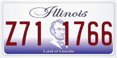 IL license plate Z711766