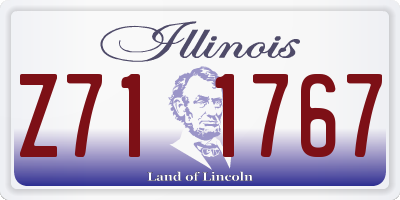 IL license plate Z711767
