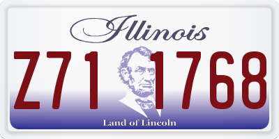 IL license plate Z711768