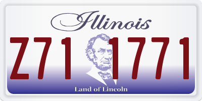 IL license plate Z711771