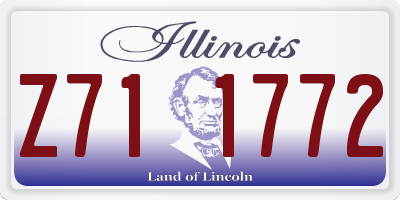 IL license plate Z711772