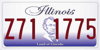 IL license plate Z711775