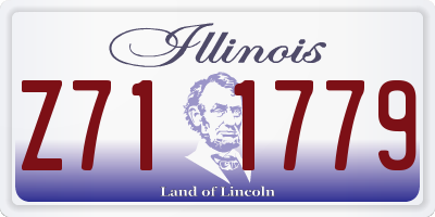 IL license plate Z711779