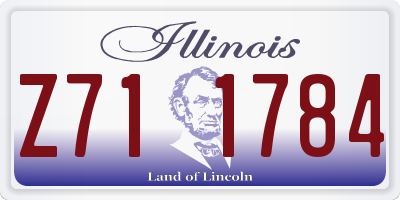 IL license plate Z711784