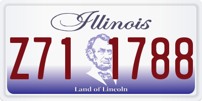 IL license plate Z711788