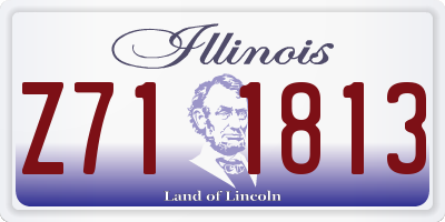 IL license plate Z711813