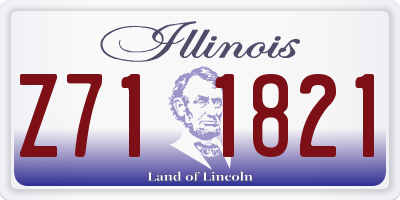 IL license plate Z711821