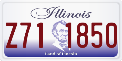 IL license plate Z711850