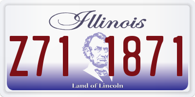 IL license plate Z711871