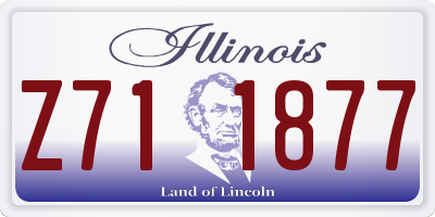 IL license plate Z711877