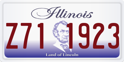 IL license plate Z711923