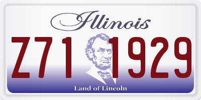 IL license plate Z711929