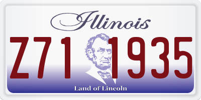 IL license plate Z711935