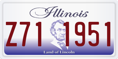 IL license plate Z711951