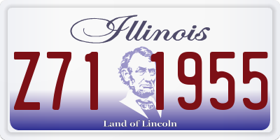 IL license plate Z711955