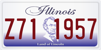 IL license plate Z711957