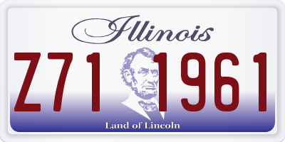 IL license plate Z711961