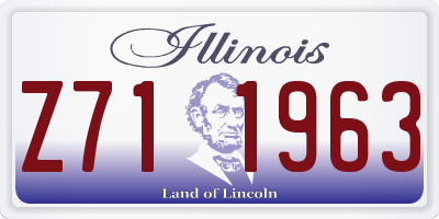IL license plate Z711963