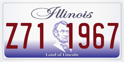 IL license plate Z711967