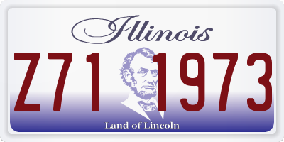 IL license plate Z711973