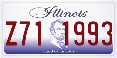 IL license plate Z711993