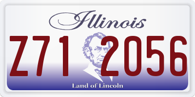 IL license plate Z712056